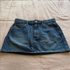 Cotton On Dark Blue Denim Mini Skirt